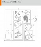 Stihl HELMET SET ADVANCE X-VENT Head Protection Spare Parts